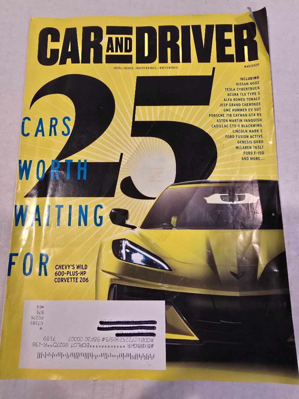 Car & Driver Magazine May 2020 "25 Cars Worth Waiting For" Vol. 65 #1